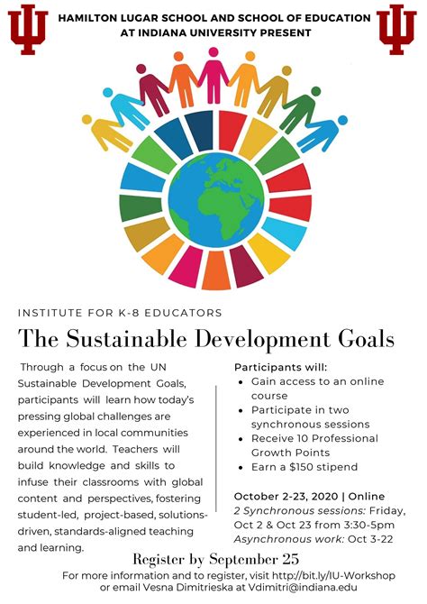 Institute For K 8 Teachers The Sustainable Development Goals News