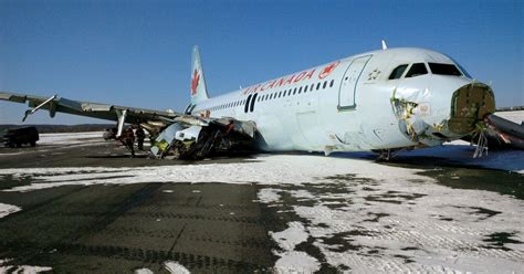 Air Canada Airbus A320 Crash Shocking Photos Of Wrecked Plane After
