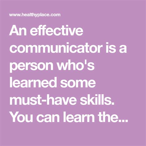 An Effective Communicator Is A Person Whos Learned Some Must Have