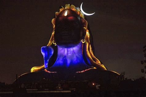 Adiyogi Shiva Statue Night View Discover The Magic Of The Internet At Imgur A Community Powered