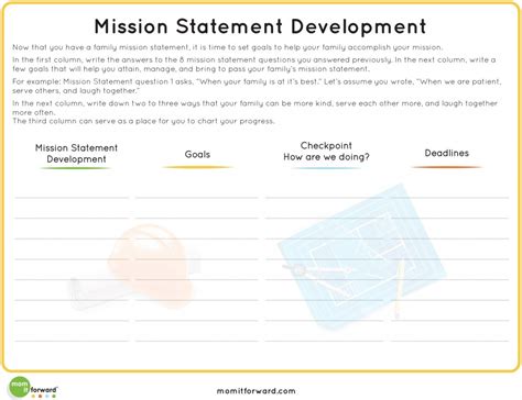 Printable: Developing Your Family Mission Statement - Mom it ForwardMom ...