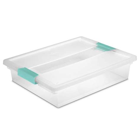 Buy Sterilite Large Clear Plastic Stackable Storage Container Bin Box