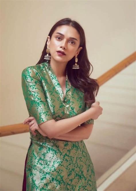 aditi rao hydari in gharara kurta set for promotions of mahasamudram fashionworldhub