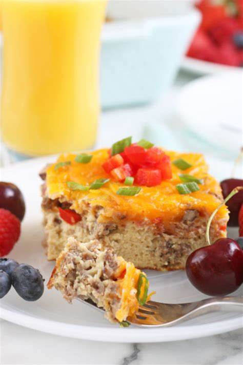 Overnight Breakfast Egg Casserole Wishes And Dishes