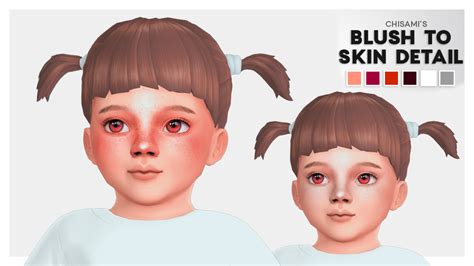 Gs Blush Skin Detail By Chisami Infants Screenshots The Sims 4