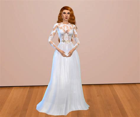 Sims 4 Lace Wedding Dress