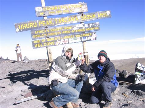 Other articles where uhuru peak is discussed: Tony's Tanzanian Trip: UHURU PEAK