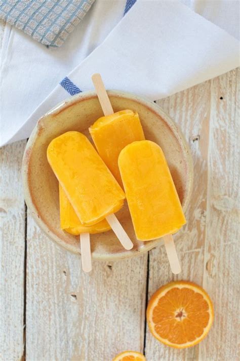 Orange And Mango Ice Lollies Ice Lolly Recipes Ice Lolly Homemade