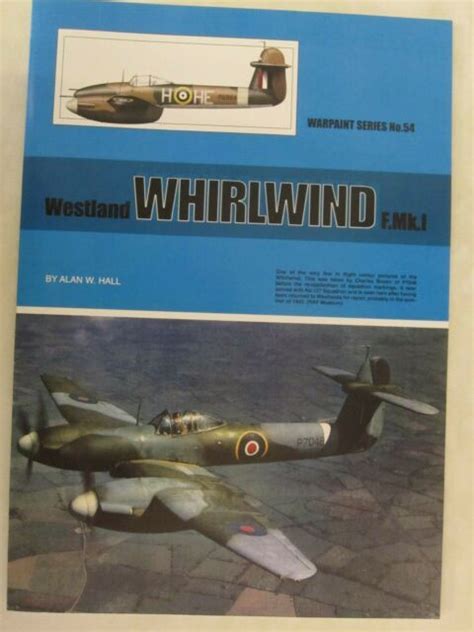 Westland Whirlwind F Mk 1 Warpaint Series No 54 Color Profiles Ebay