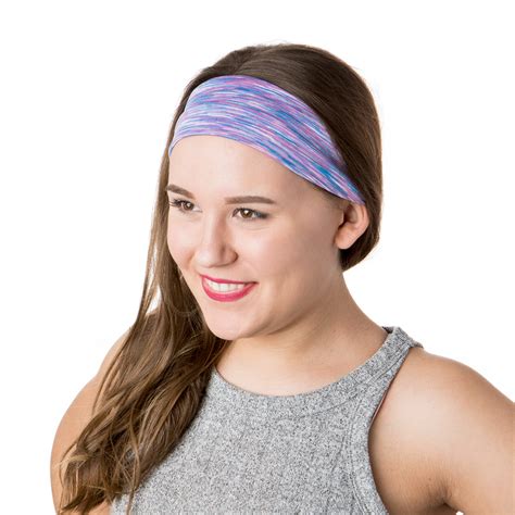 Hipsy Unisex Adjustable Spandex Xflex Space Dye Violet Headband