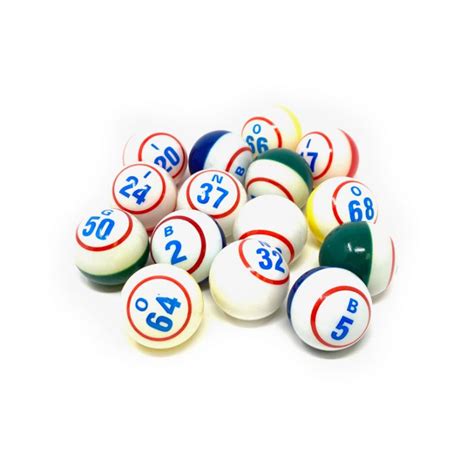 Bingo Balls Professional Quality Set Single Numbered Printed Inside