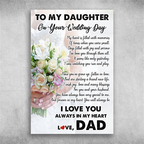 To My Daughter Brunette Wedding Day Poem From Father Who