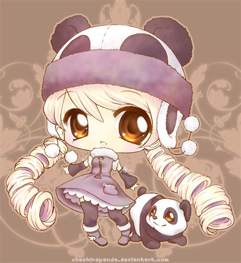 Panda Girl We Heart It Chibi And Girl