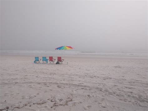 A Foggy Beach Day Photograph By Pamela Williams