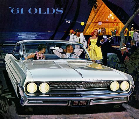 Plan59 :: Classic Car Art :: Vintage Ads :: 1961 Olds 98