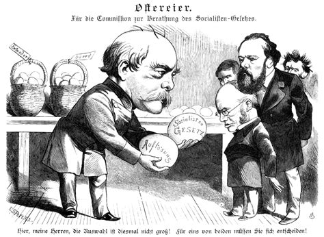 German Cartoon 1884 Ncartoon Showing Otto Von Bismarck Left Trying To