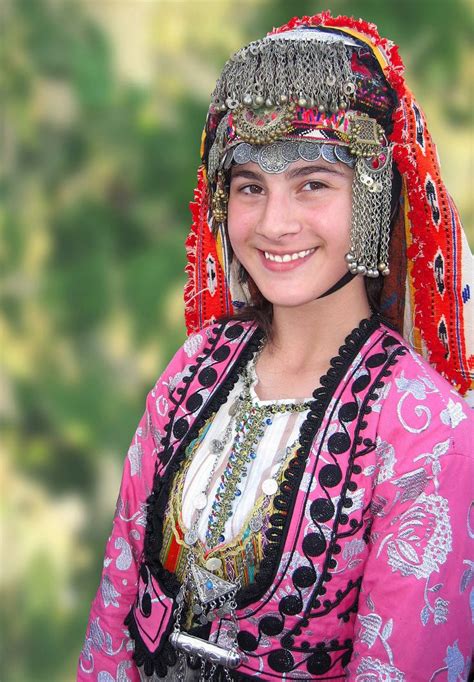 A Turkish Folk Dancer In A Festive Dress Turkish Clothing