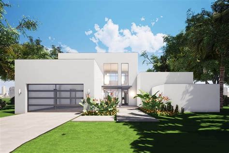 Modern Beach House Plan With Rooftop Observation Deck TD Architectural Designs House