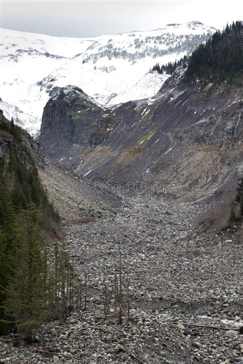 Nisqually Glacier River Basin Stock Photo Image Of Ecology Melt