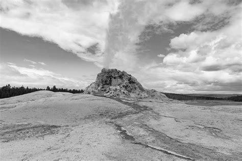Somerset House Images White Dome Geyser Eruption Yellowstone