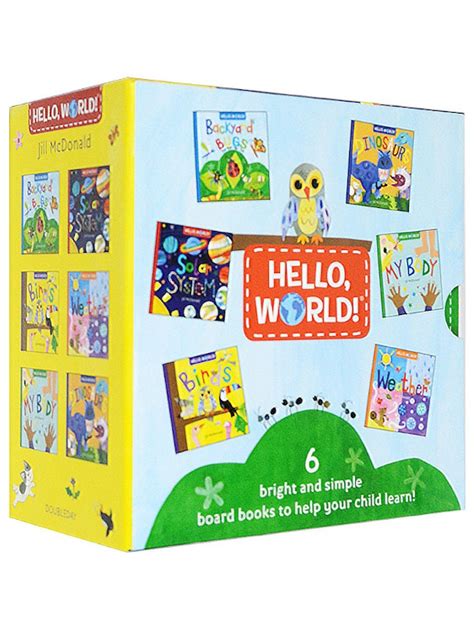 Owl And Dino Hello World Book Set Of 6 Edamama