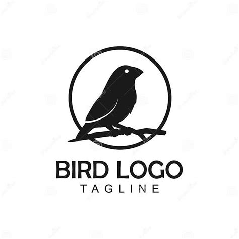 Bird Nest Logo Design Template Vector Illustration Stock Vector