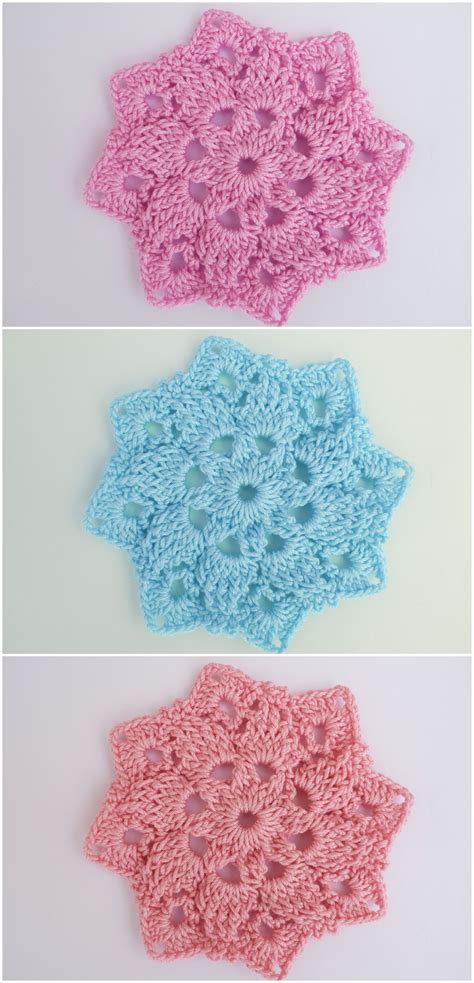 Crochet Eight Pointed Star Flower We Love Crochet In 2021 Crochet