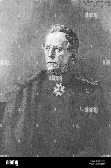 Field Marshal Count Helmuth Von Moltke Black And White Stock Photos