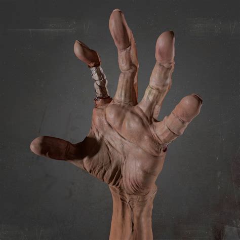 3d Model Zombie Hand