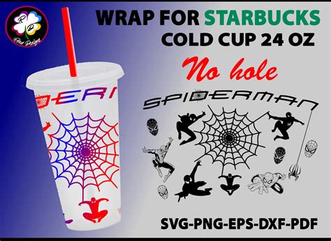 Spiderman wrap svgStarbucks svgcold cup 24 oz svgStarbucks | Etsy