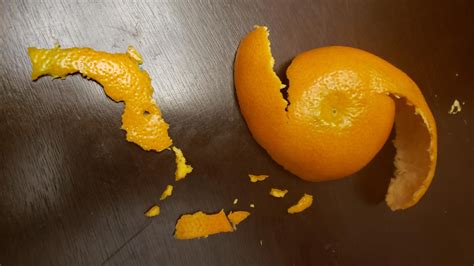 My Daughters Orange Peel Looked Like A Hurricane So I Helped Her Make