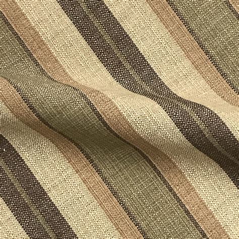 Farmhouse Rustic Brown Stripe Woven Upholstery Fabric 54 By The Yard