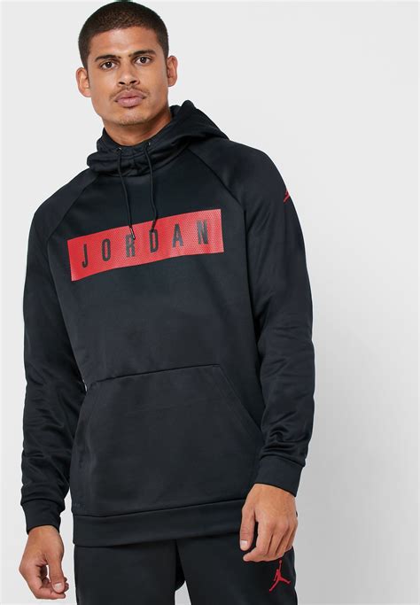 Buy Jordan Black Jordan 23 Alpha Therma Fleece Hoodie For Men In Mena
