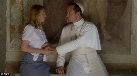 Jude Law Grabs Ludivine Sagniers Bare Breast In Shockingly Racy Scene From The Young Pope