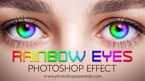Rainbow Color Eyes Effect With Photoshop