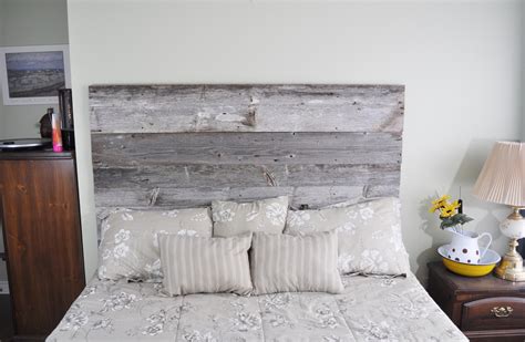 reclaimed wood headboard diy installation made from real barn wood east coast rustic