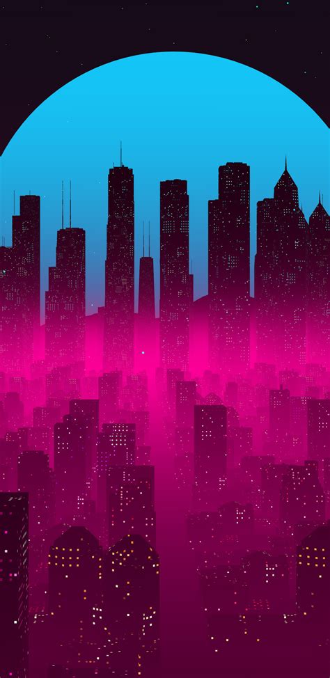 1440x2960 Vapor Synthwave Retro City 4k Samsung Galaxy Note 98 S9s8