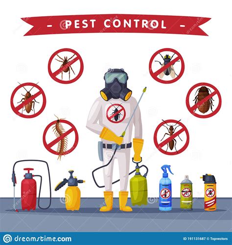 Pest Control Service Banner Template Detecting Exterminating And