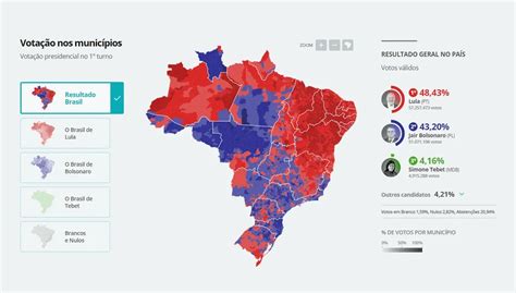 Veja o resultado das eleições 2022 por município Trendradars Brasil