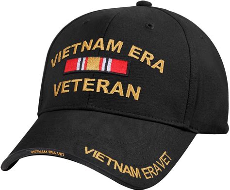 Black Us Army Vietnam Era Veteran Vet Ribbon Baseball Hat Cap Rothco