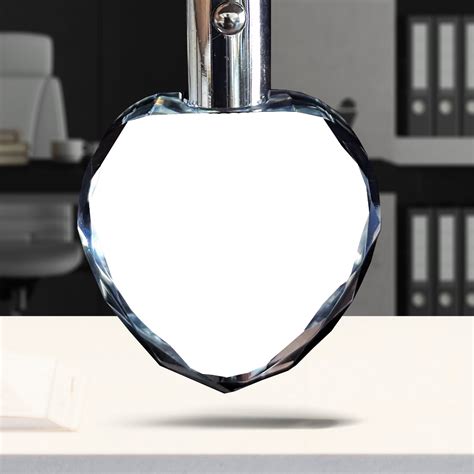 3d Crystal Heart Keychains