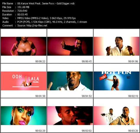 Kanye west gold digger featuring jamie foxx (3:27). Kanye West Feat. Jamie Foxx «Gold Digger» VOB File