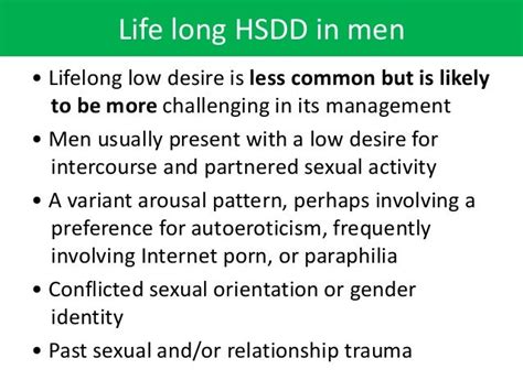Hypoactive Sexual Desire Disorder Hsdd In Men