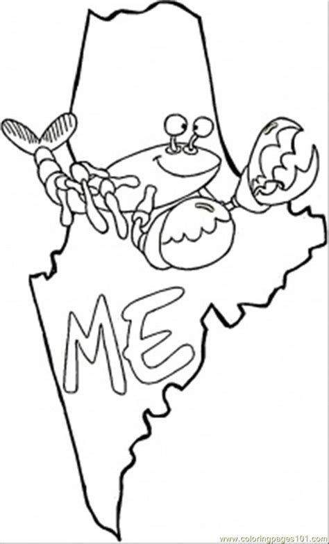 Maine Coloring Pages Coloring Home