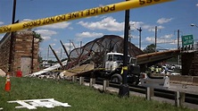 5 people hospitalized after pedestrian bridge collapses onto DC highway ...
