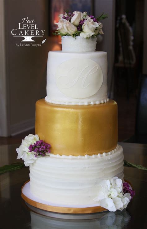 3 tiered wedding cake gold and white cake tiered wedding cake gold and white cake 50th cake