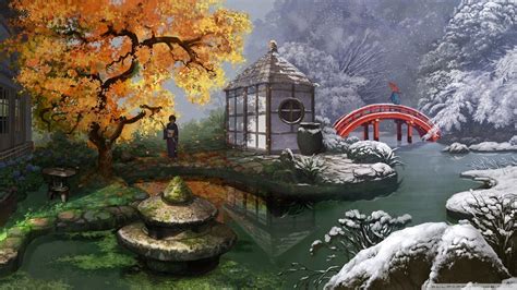 Oriental Garden Wallpapers Wallpaper Cave