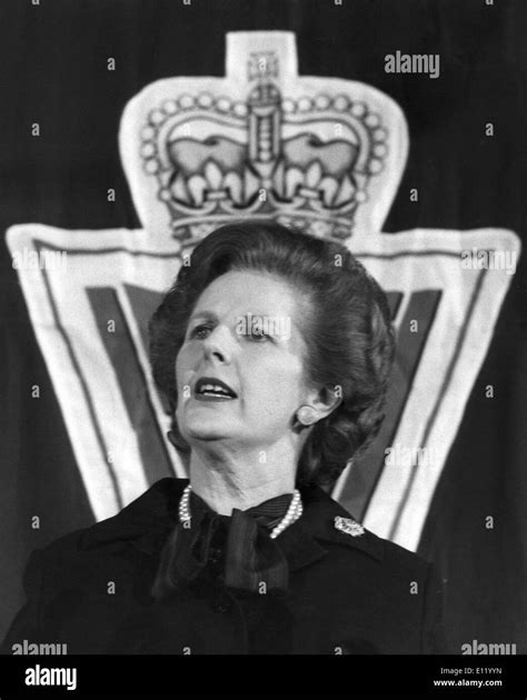 Mrs Margret Thatcher Main Speaker At Hi Res Stock Photography And