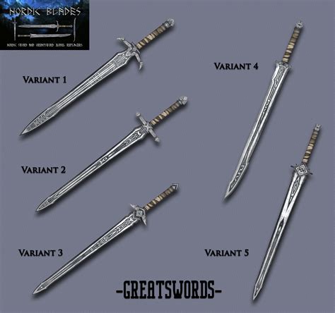 Nordic Blades Nordic Sword And Greatsword Model Replacers At Skyrim