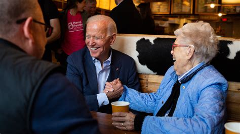 Joe Biden Campaigning In New Hampshire Straddles Past And Present